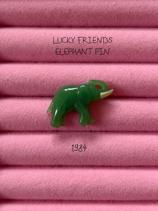 Avon "LUCKY FRIENDS ELEPHANT" brooch, 1984