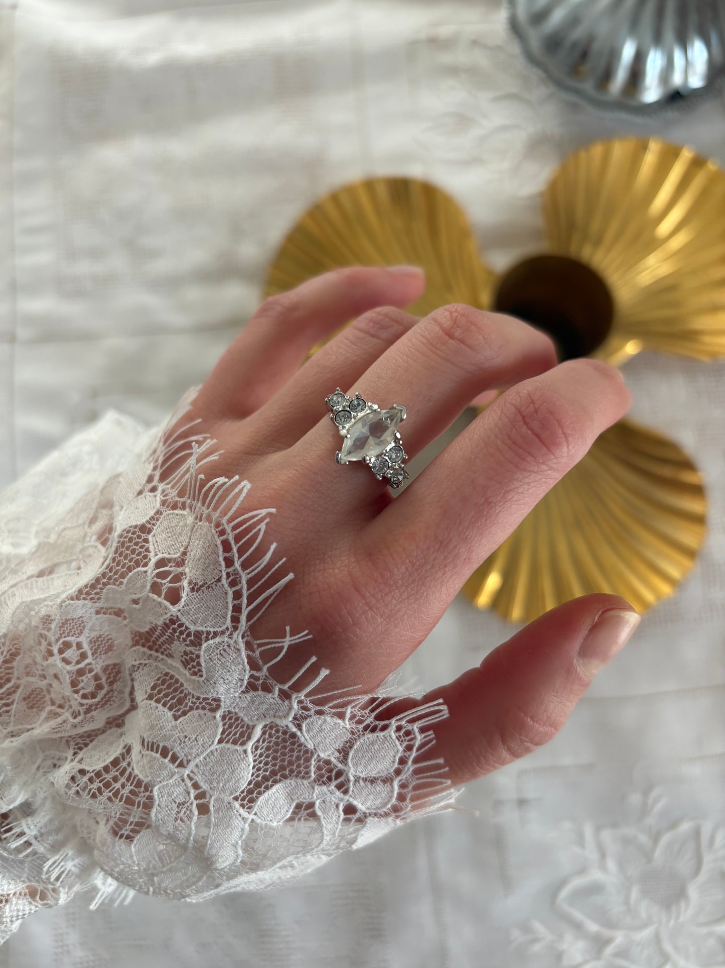 Avon "Brilliant Marquis" Ring, 1986