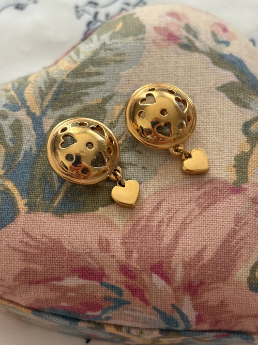 Pozłacane kolczyki Avon „Open Your Heart” ❤️