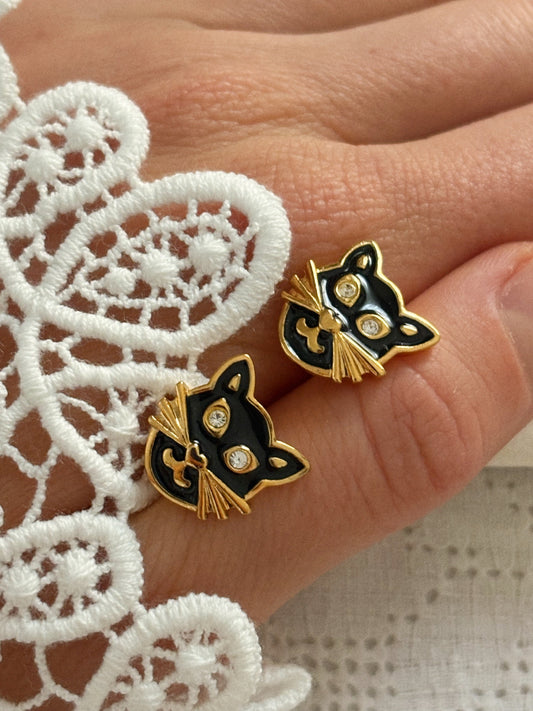 Kolczyki Avon „Precious Cat”, 1997 rok