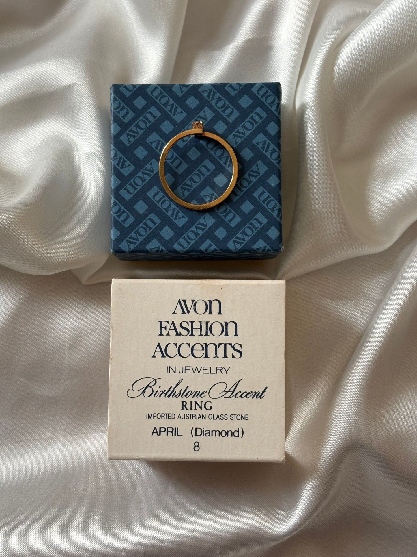 Avon "Birthstone Accent" ring, 1979