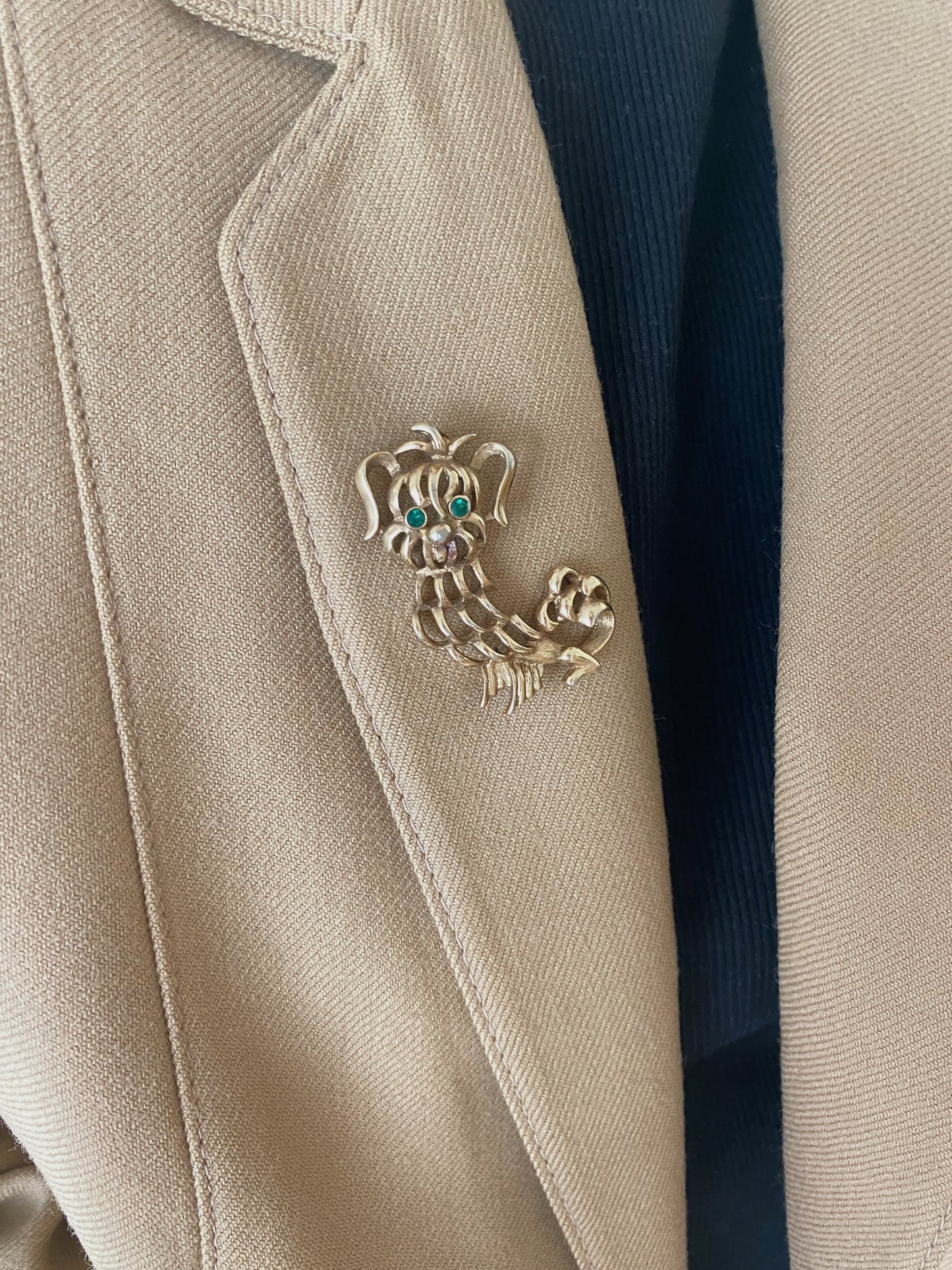 Avon "Pekinese" Brooch, 1972