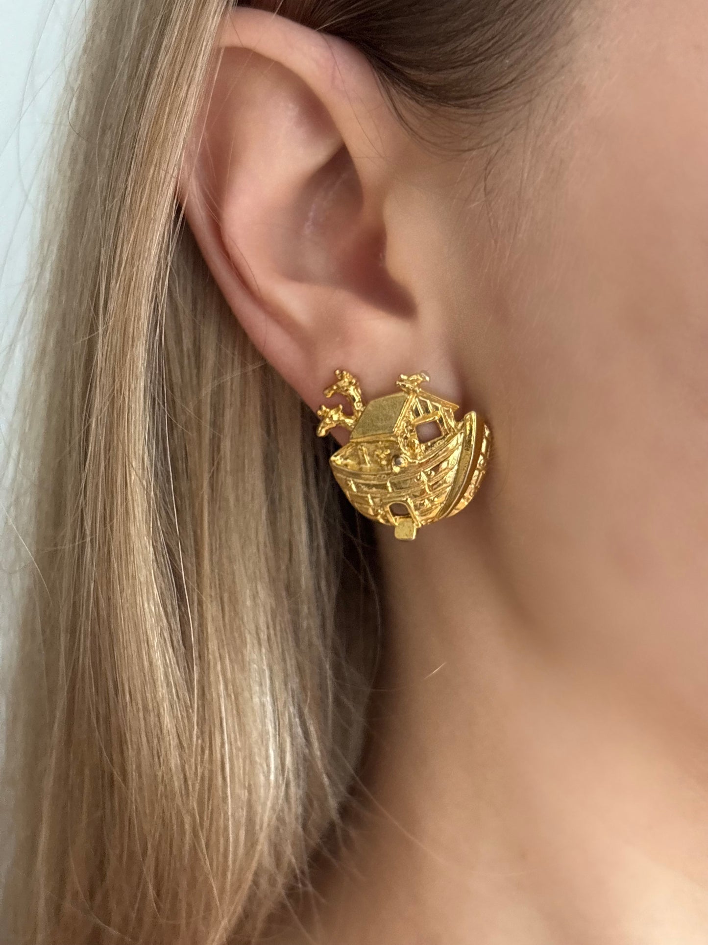 Noah's Ark shaped earrings