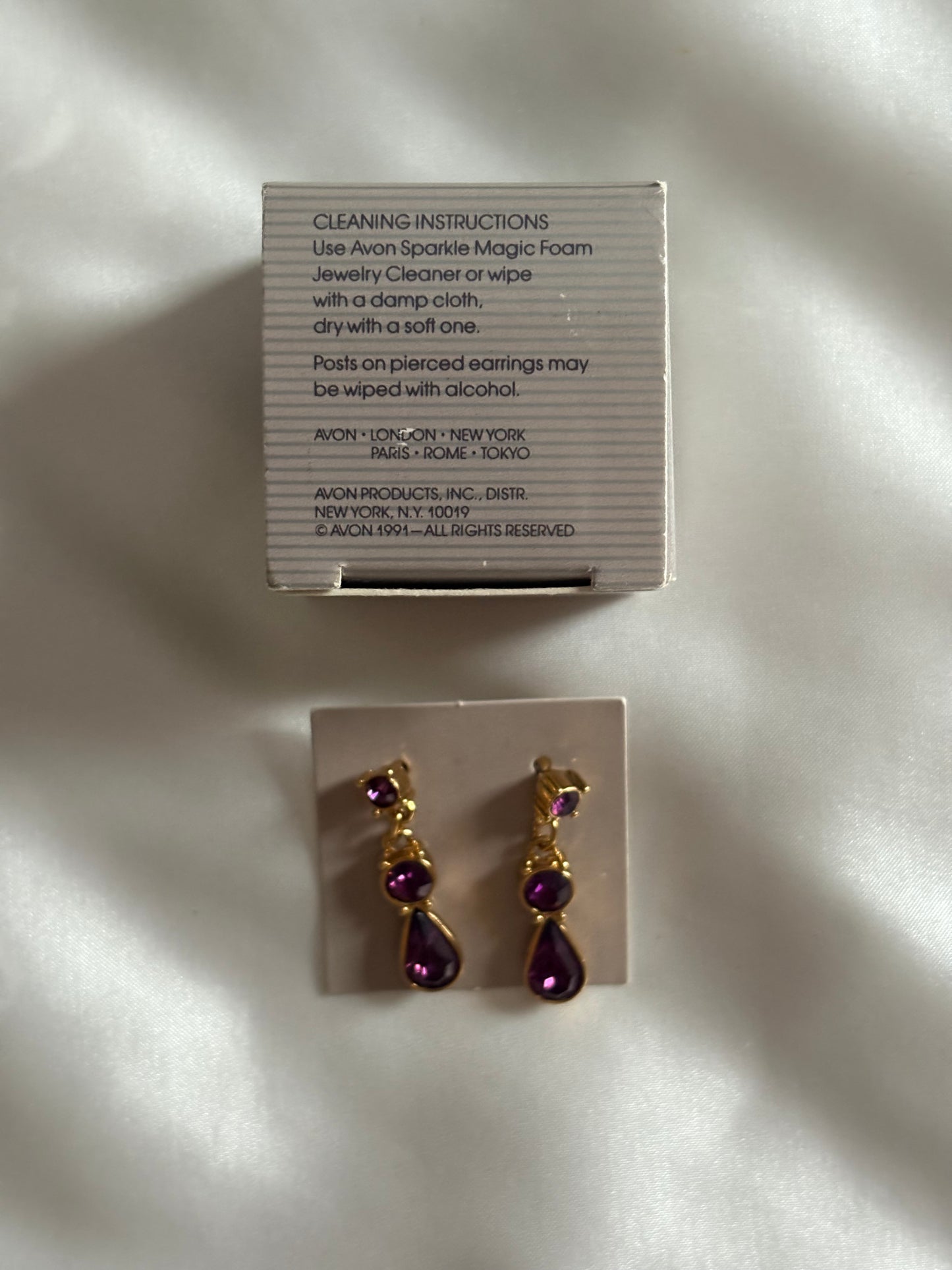 Kolczyki Avon „Rialto” , 1991 rok