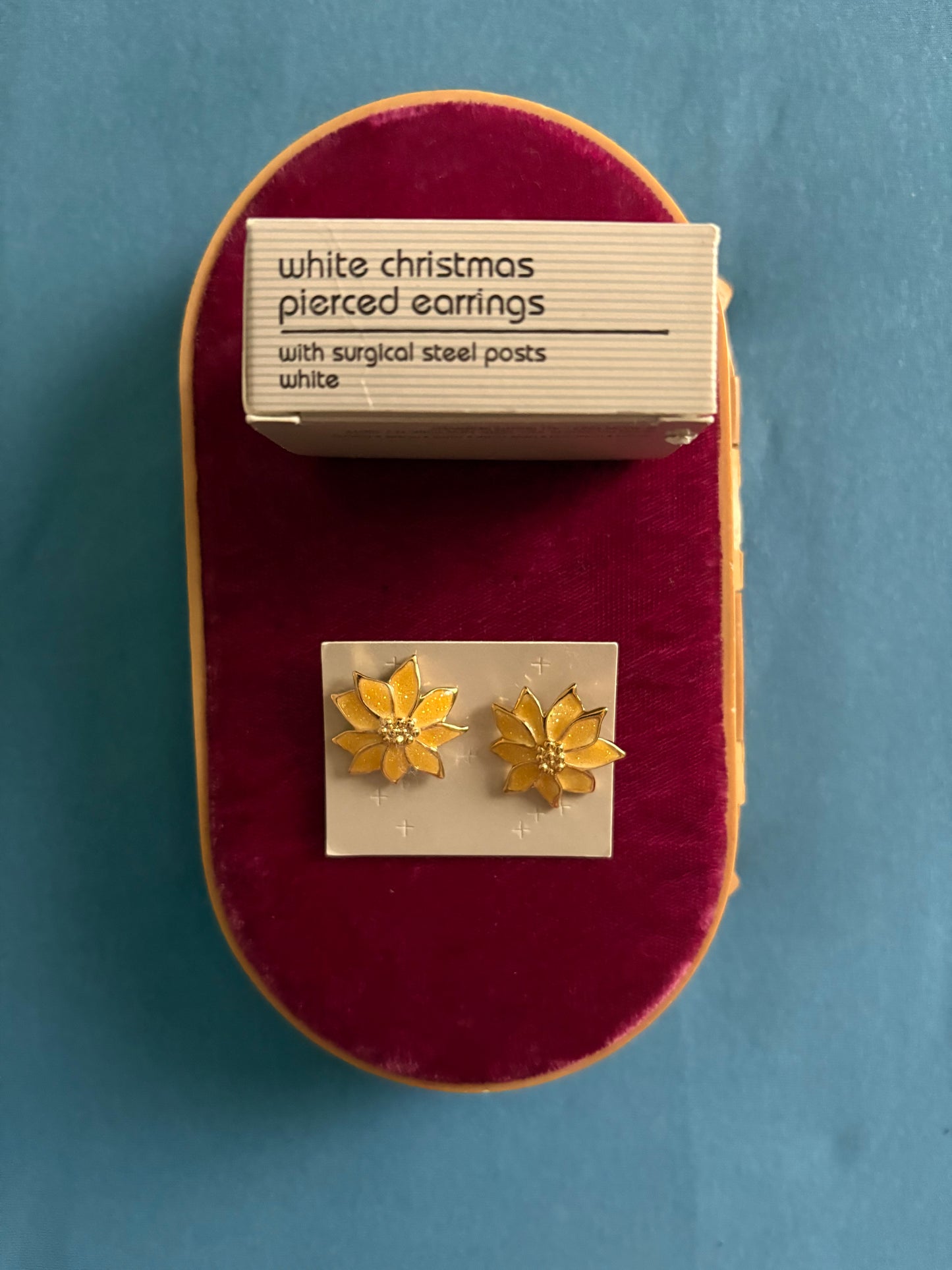 Kolczyki Avon „White Christmas” (1987)