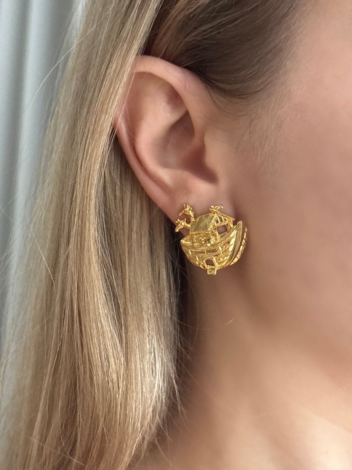 Noah's Ark shaped earrings
