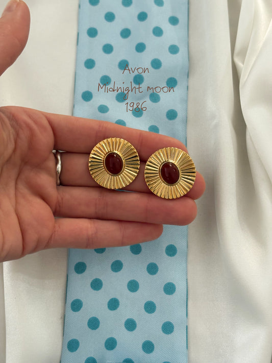 Kolczyki Avon „ Midnight moon”, 1986 rok