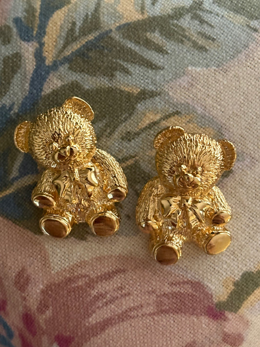 Kolczyki Avon “Cuddly Teddy” z 1991 roku