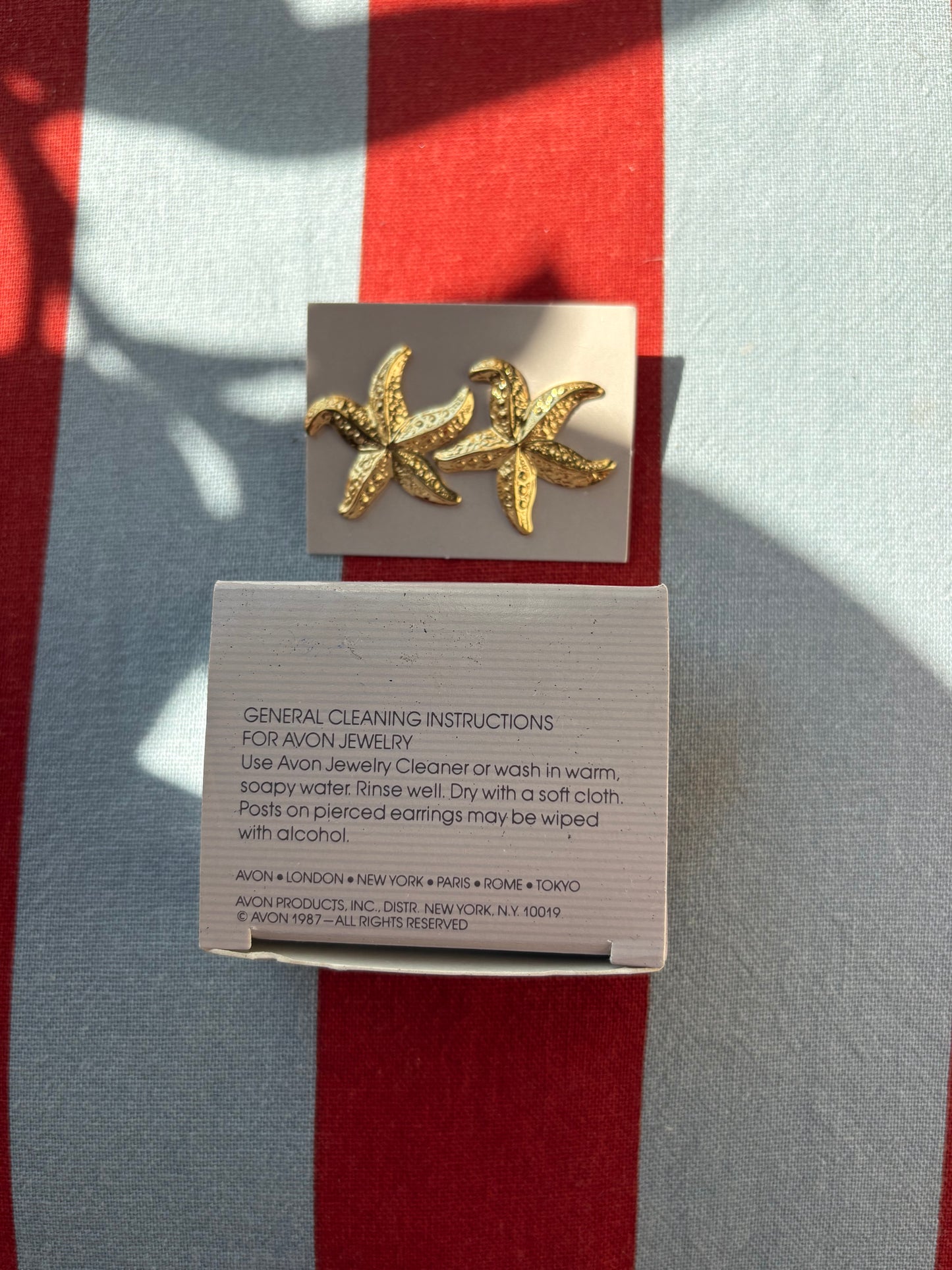 Kolczyki Avon ,1987 rok „Starfish”