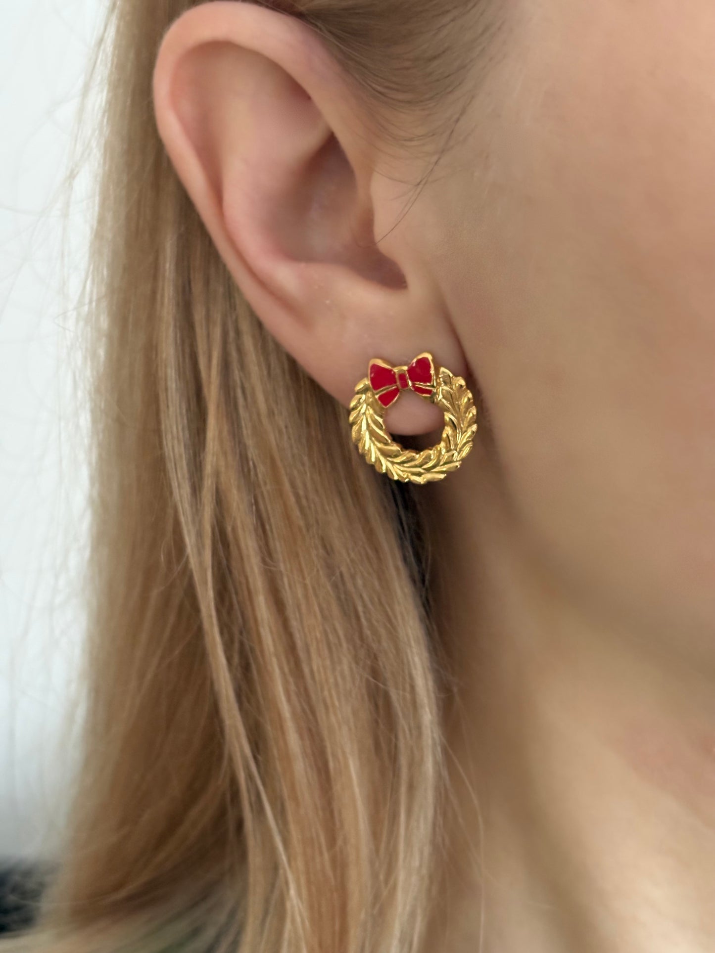 Kolczyki Avon «Holiday Wreath»,1987 rok