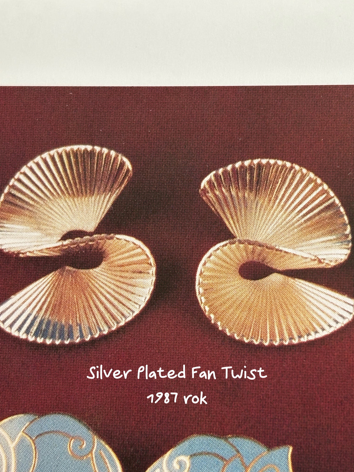 Kolczyki Avon “Fan twist”,1987  r.