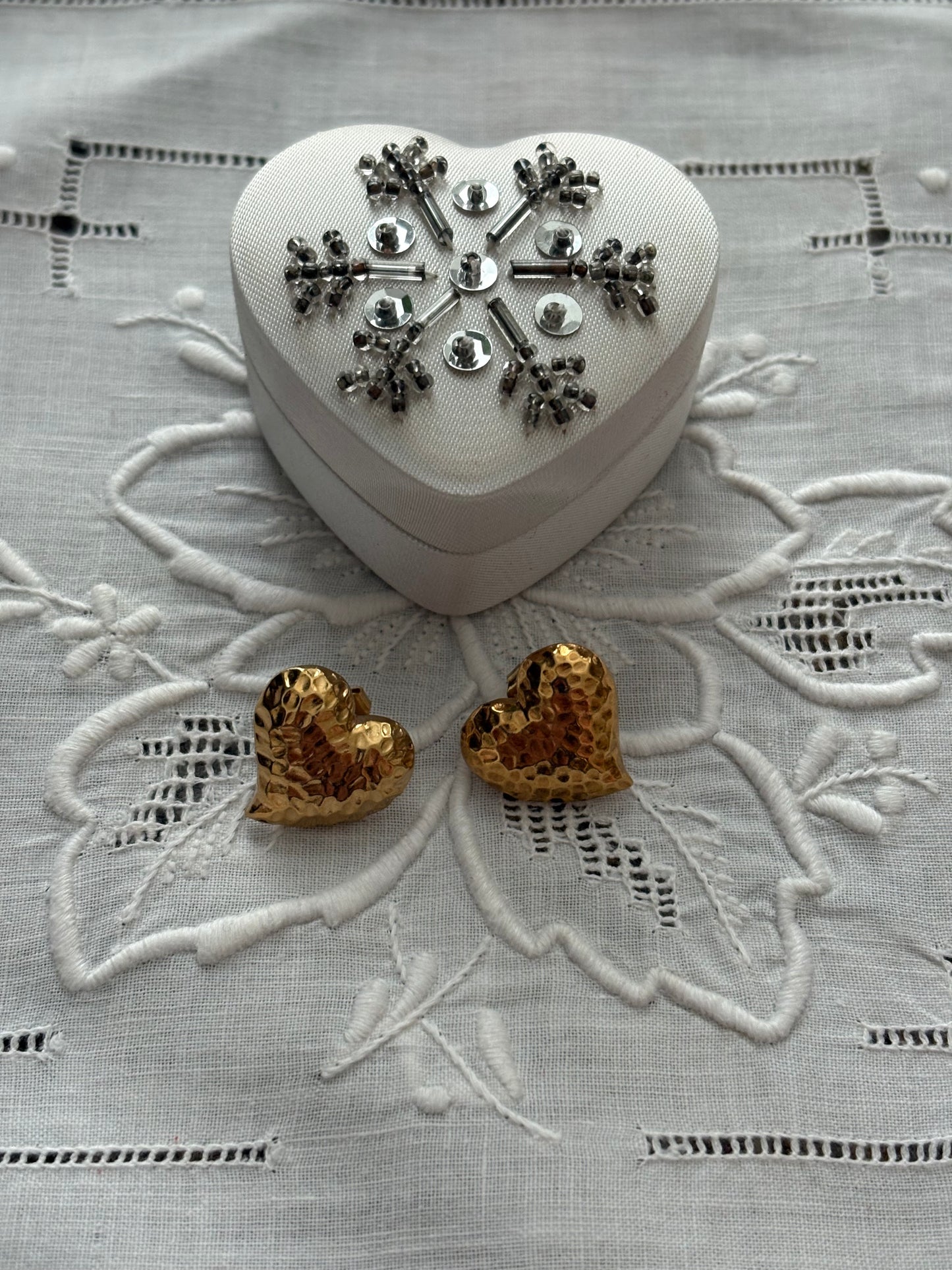 Kolczyki Avon «Precious hearts» (nie są sygnowane) 1987 r.❤️❤️❤️