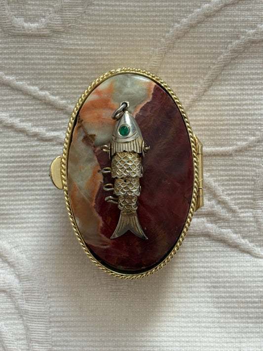 Zawieszka vintage w kształcie rybki koi