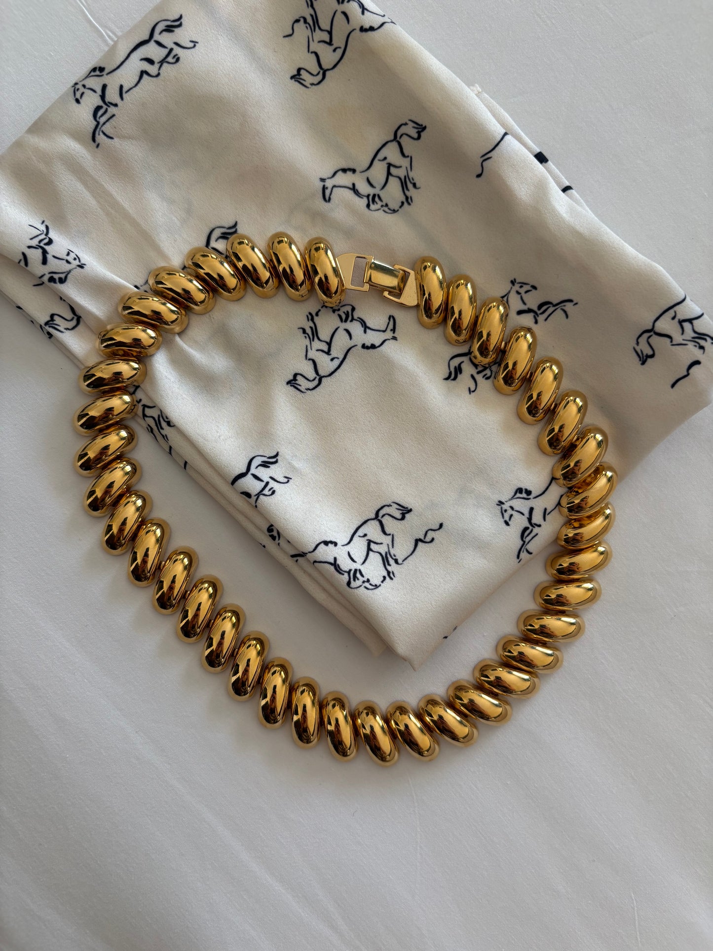 Pozłacany naszyjnik Napier