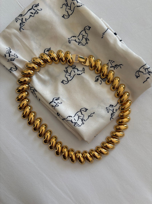 Pozłacany naszyjnik Napier