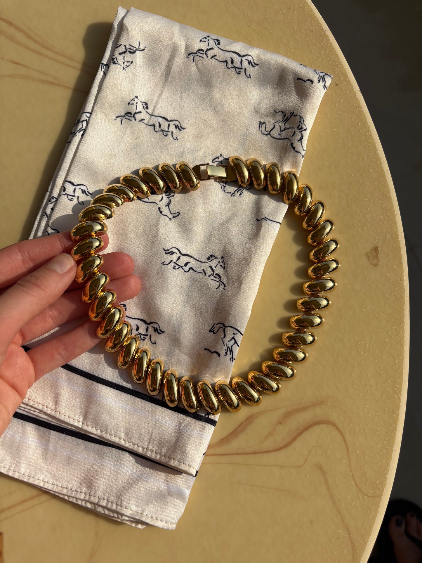 Pozłacany naszyjnik Napier