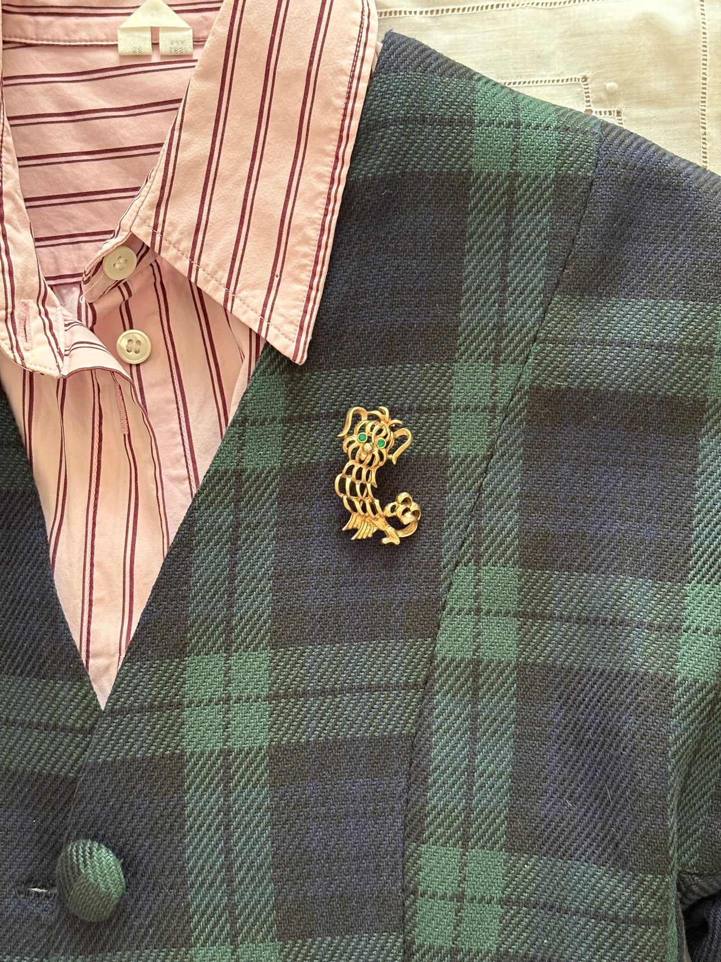 Avon "Pekinese" Brooch, 1972
