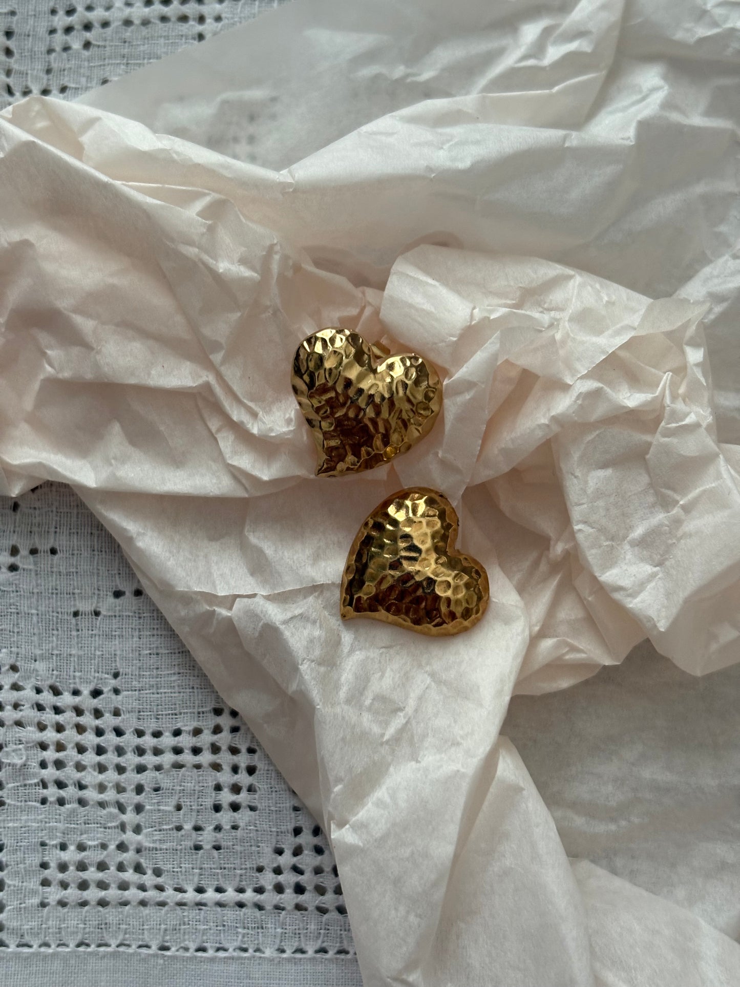 Kolczyki Avon «Precious hearts» (nie są sygnowane) 1987 r.❤️❤️❤️