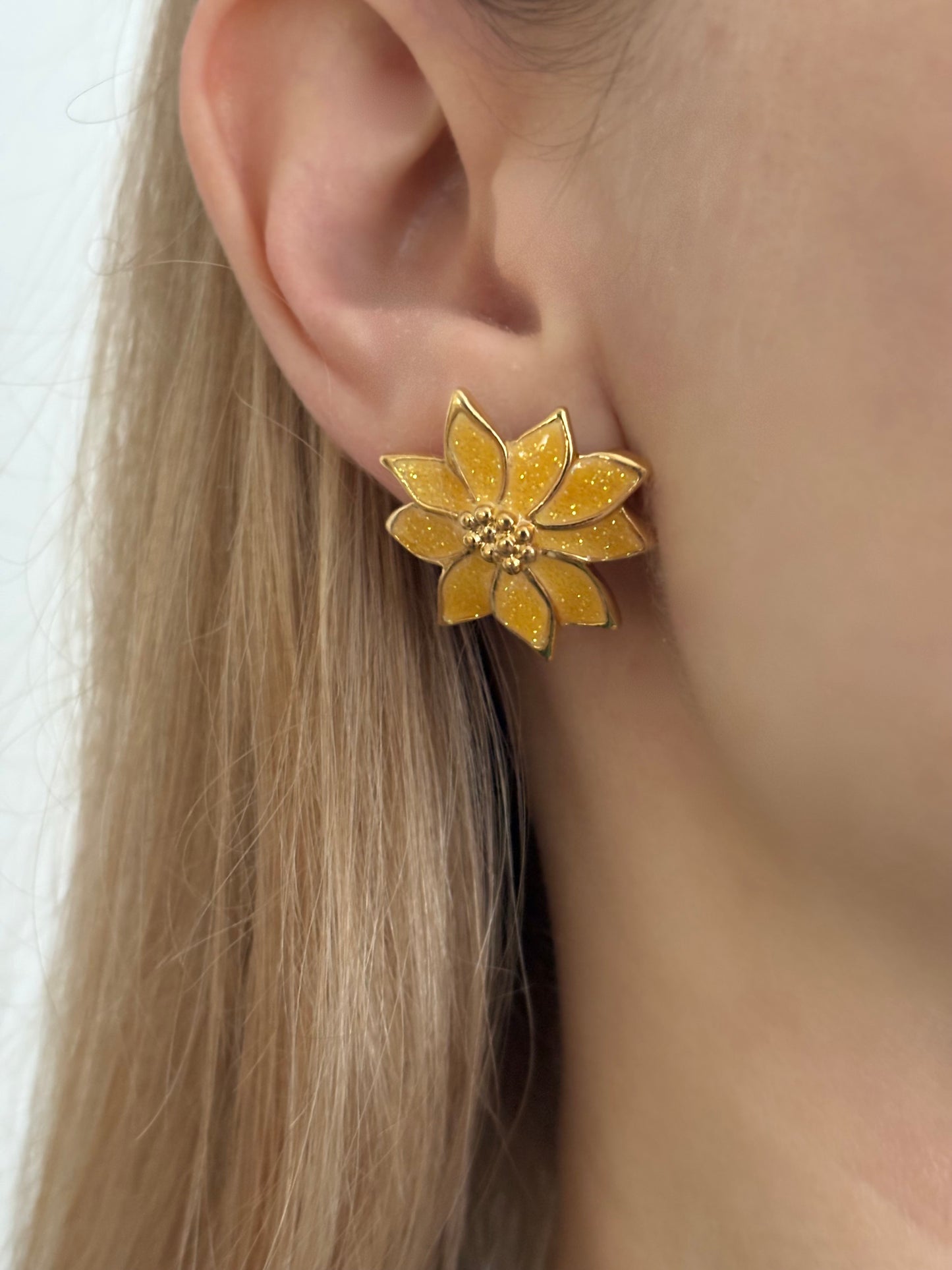 Kolczyki Avon „White Christmas” (1987)