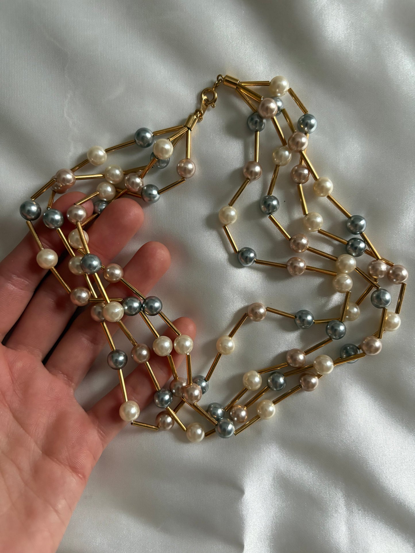 Pozłacany naszyjnik Avon „Cashmere Necklace”, 1987 rok