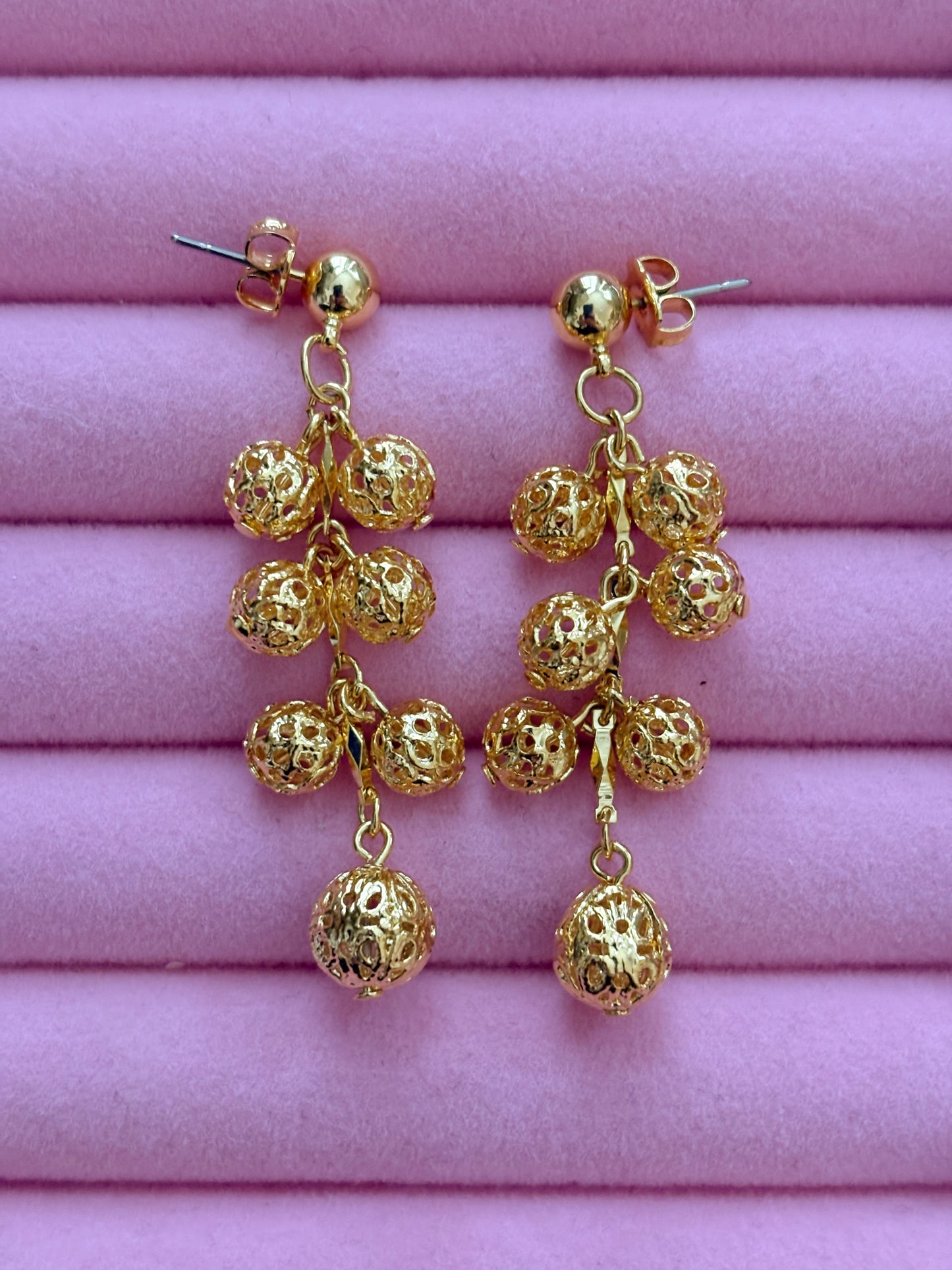Avon "Filigree Shower" Earrings, 1992