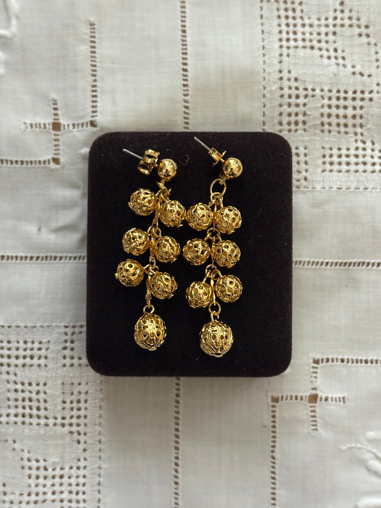 Avon "Filigree Shower" Earrings, 1992