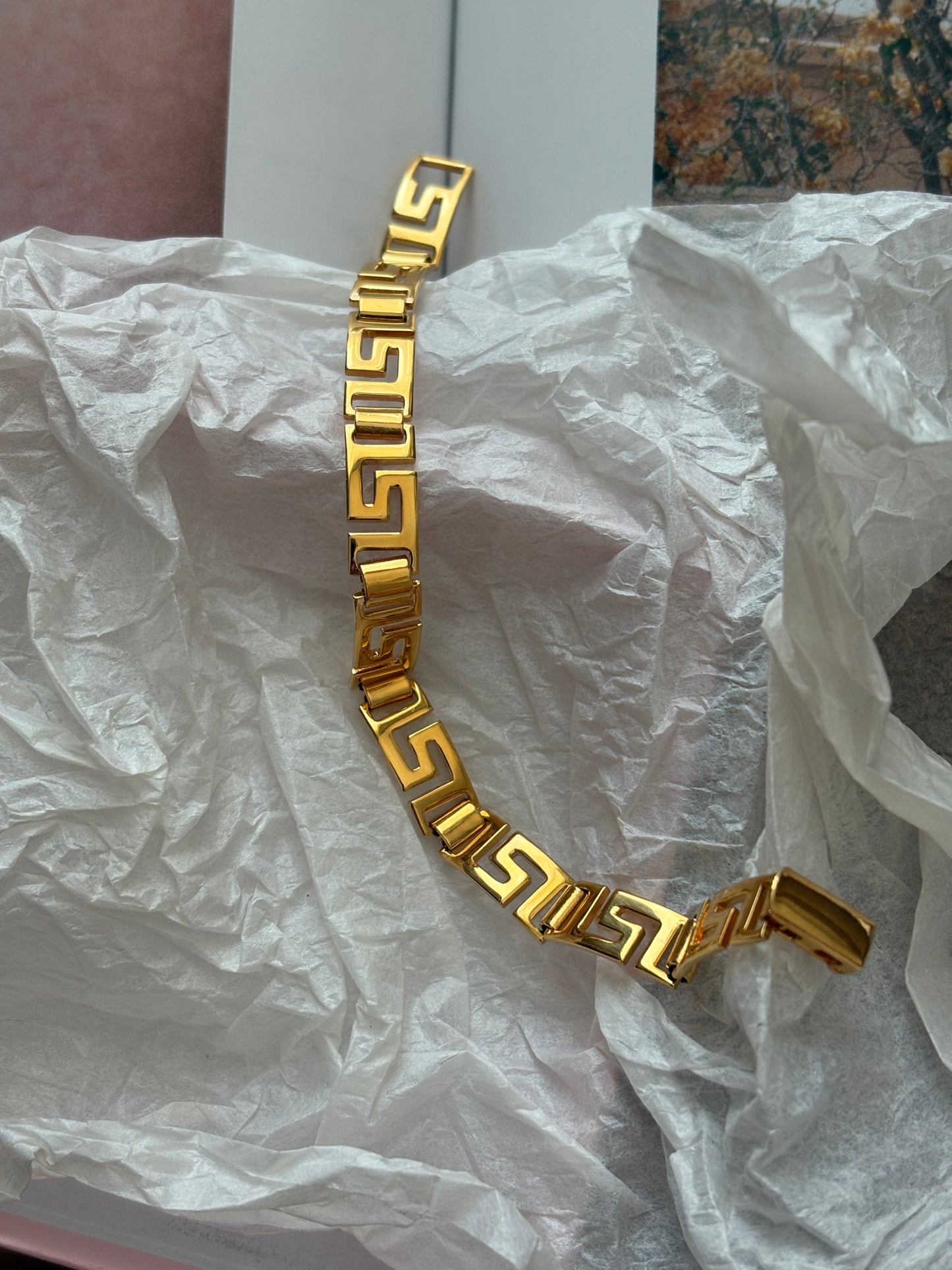 Avon bracelet with a Greek motif