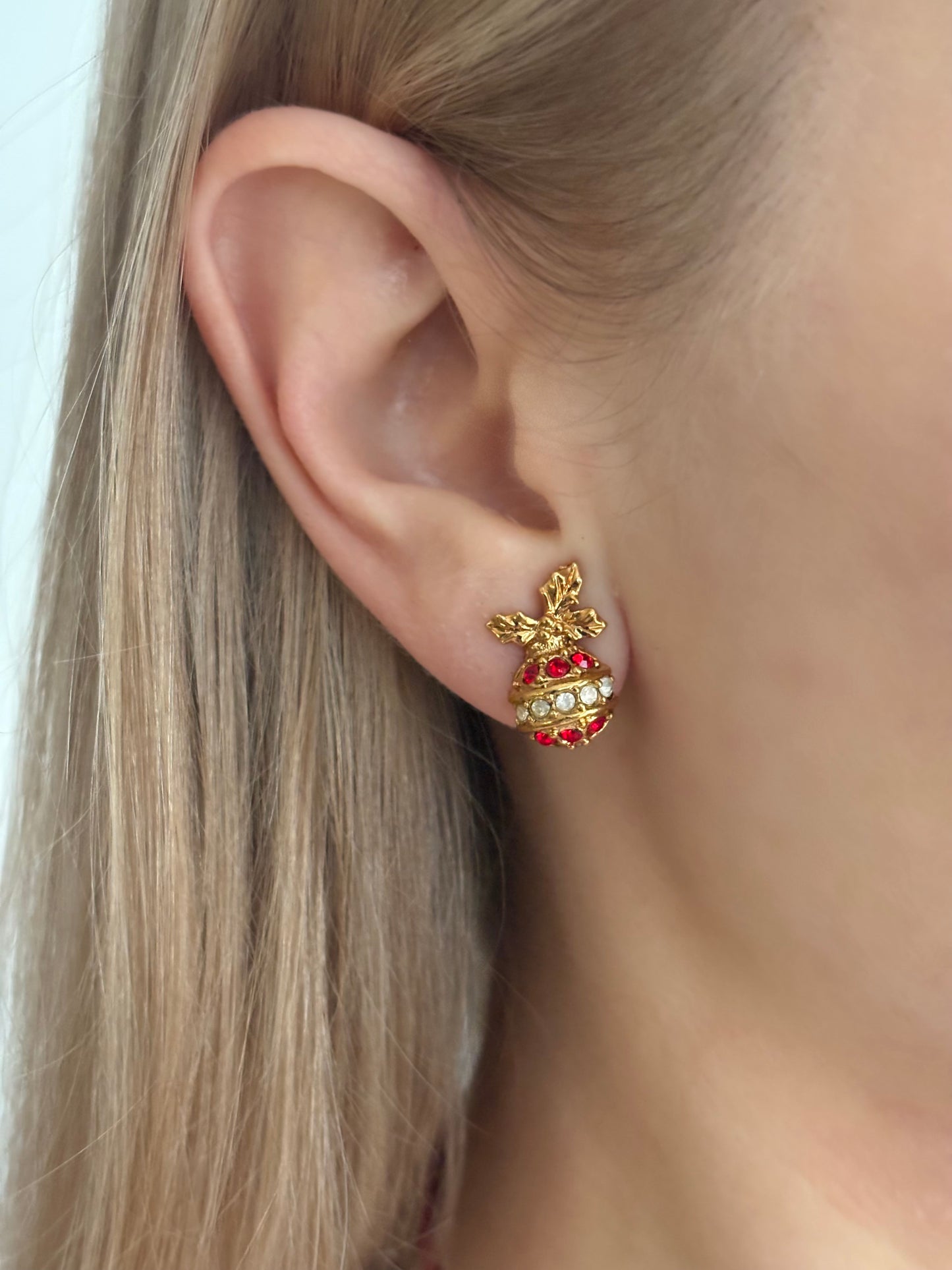 Klipsy Avon “Sparkling Christmas ornament”,1992 rok