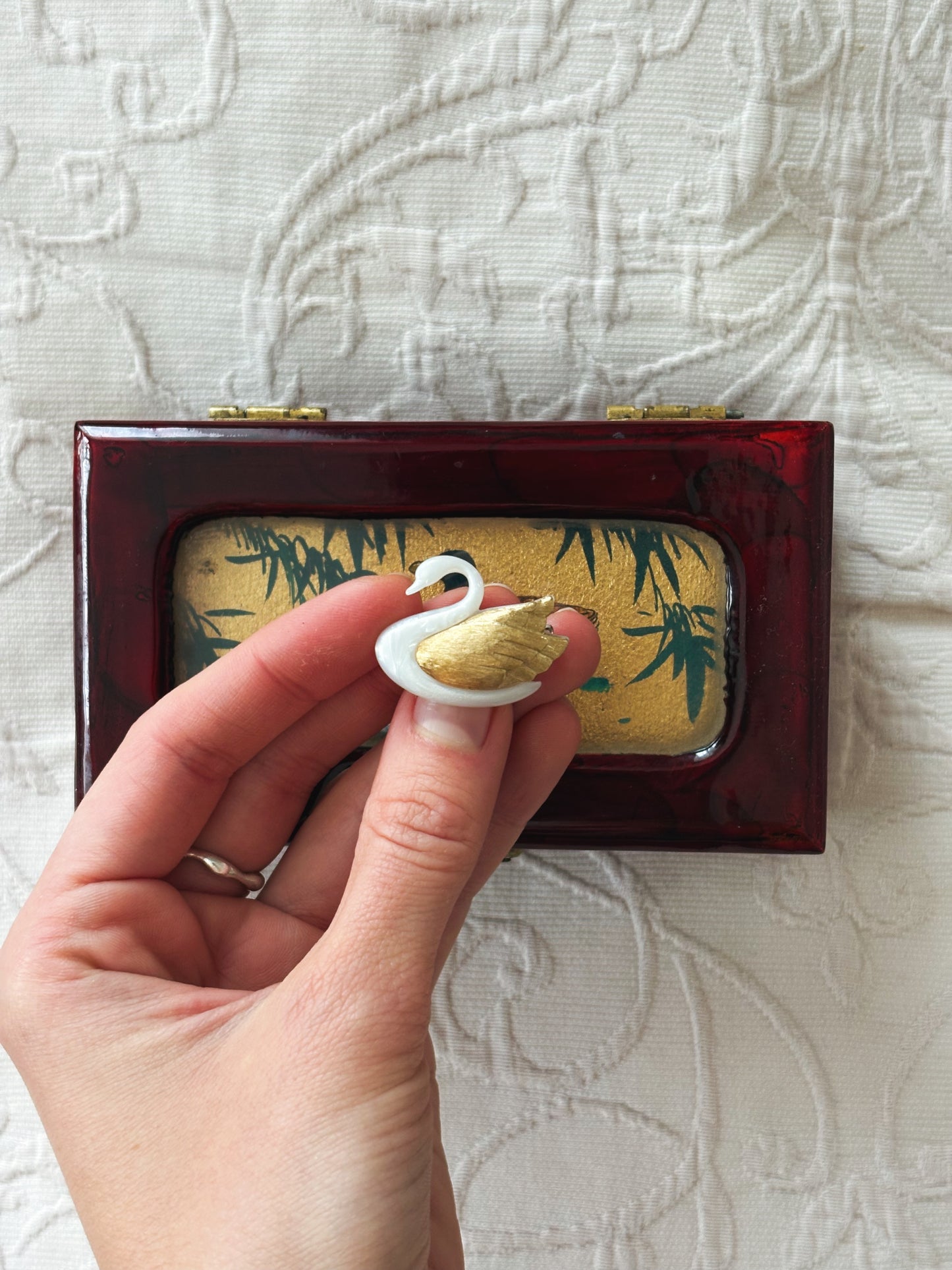 Avon "Graceful Swan" Brooch, 1985