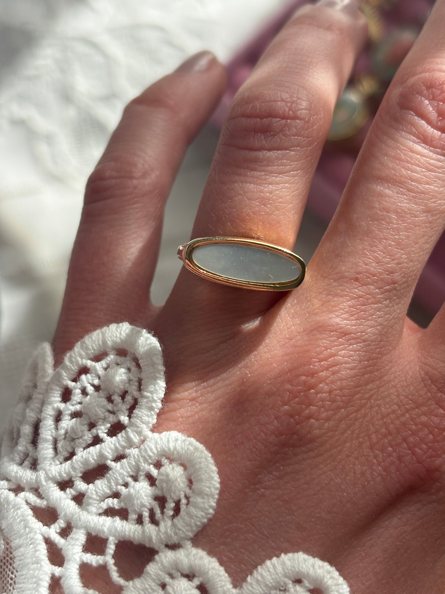 Avon "Mother-of-Pearl" ring, 1978