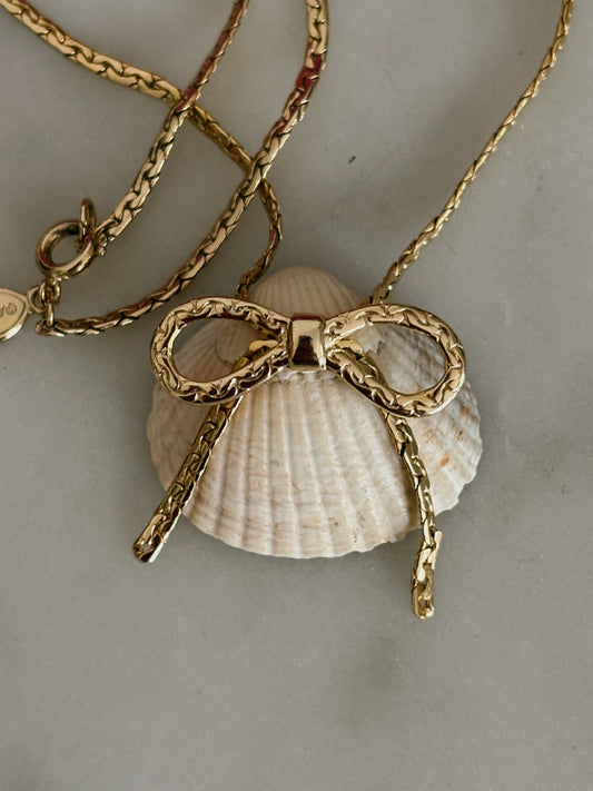 Naszyjnik Avon „Fashion Bow” – 1979 r.