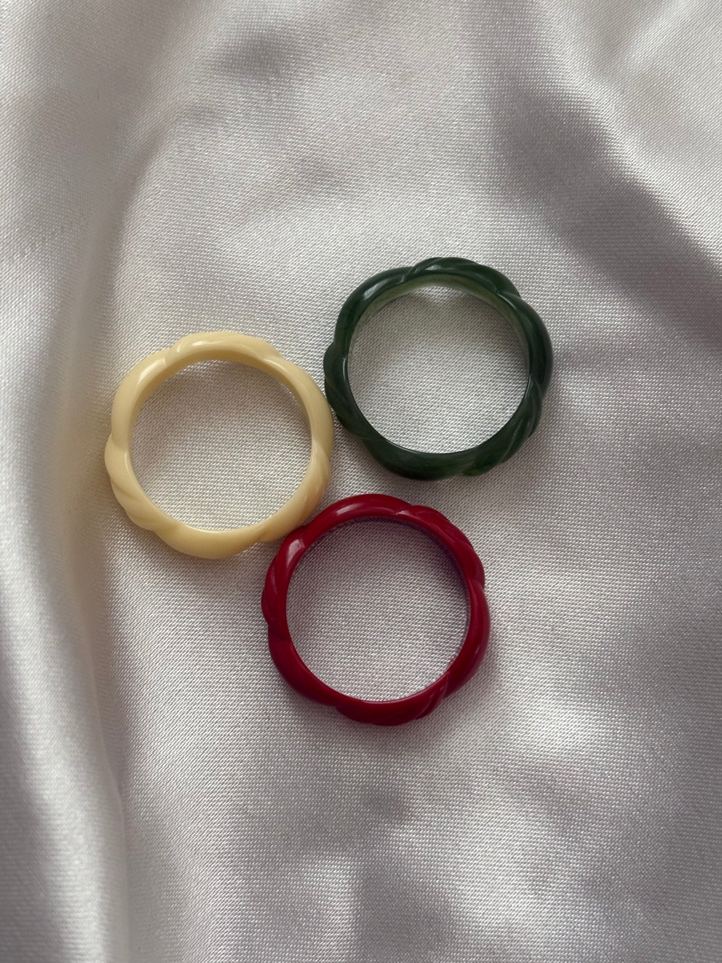 Zestaw pierścionków Avon „China Fantasy Rings”,1982 rok