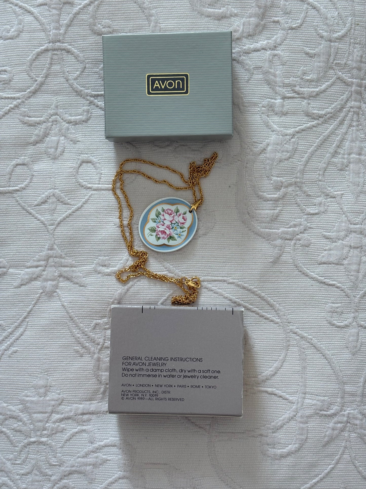 Naszyjnik Avon „Porcelain bouquet „,1989 rok