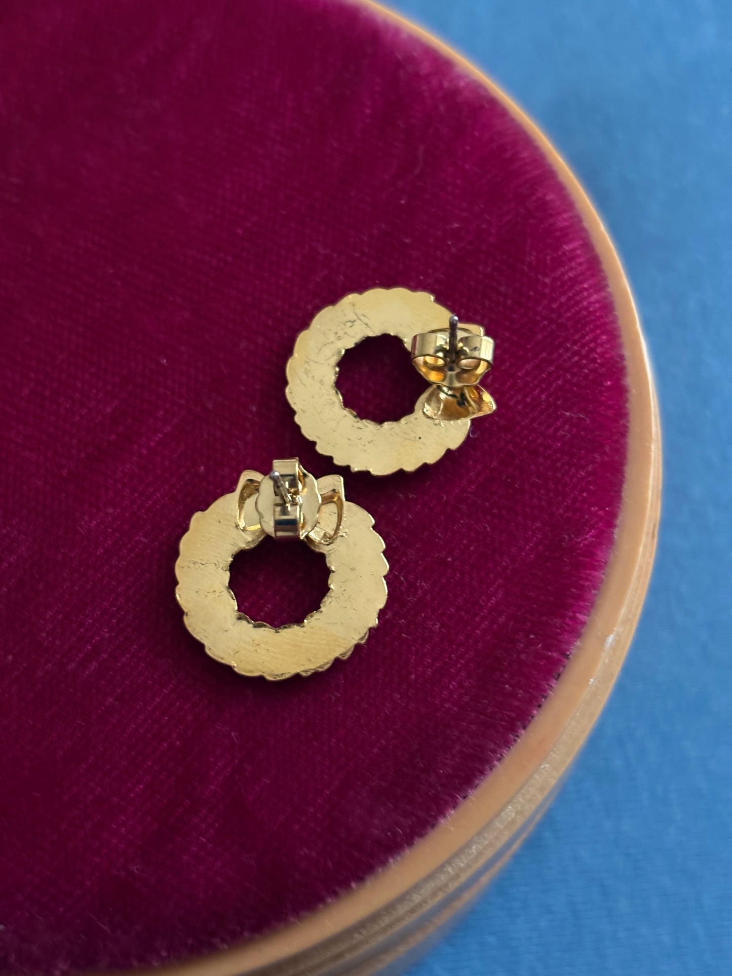 Kolczyki Avon «Holiday Wreath»,1987 rok