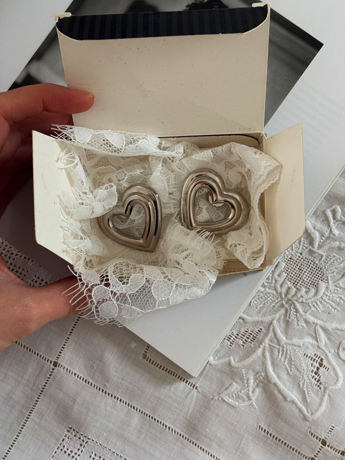 Kolczyki Avon “Fashion heart “,1992 rok