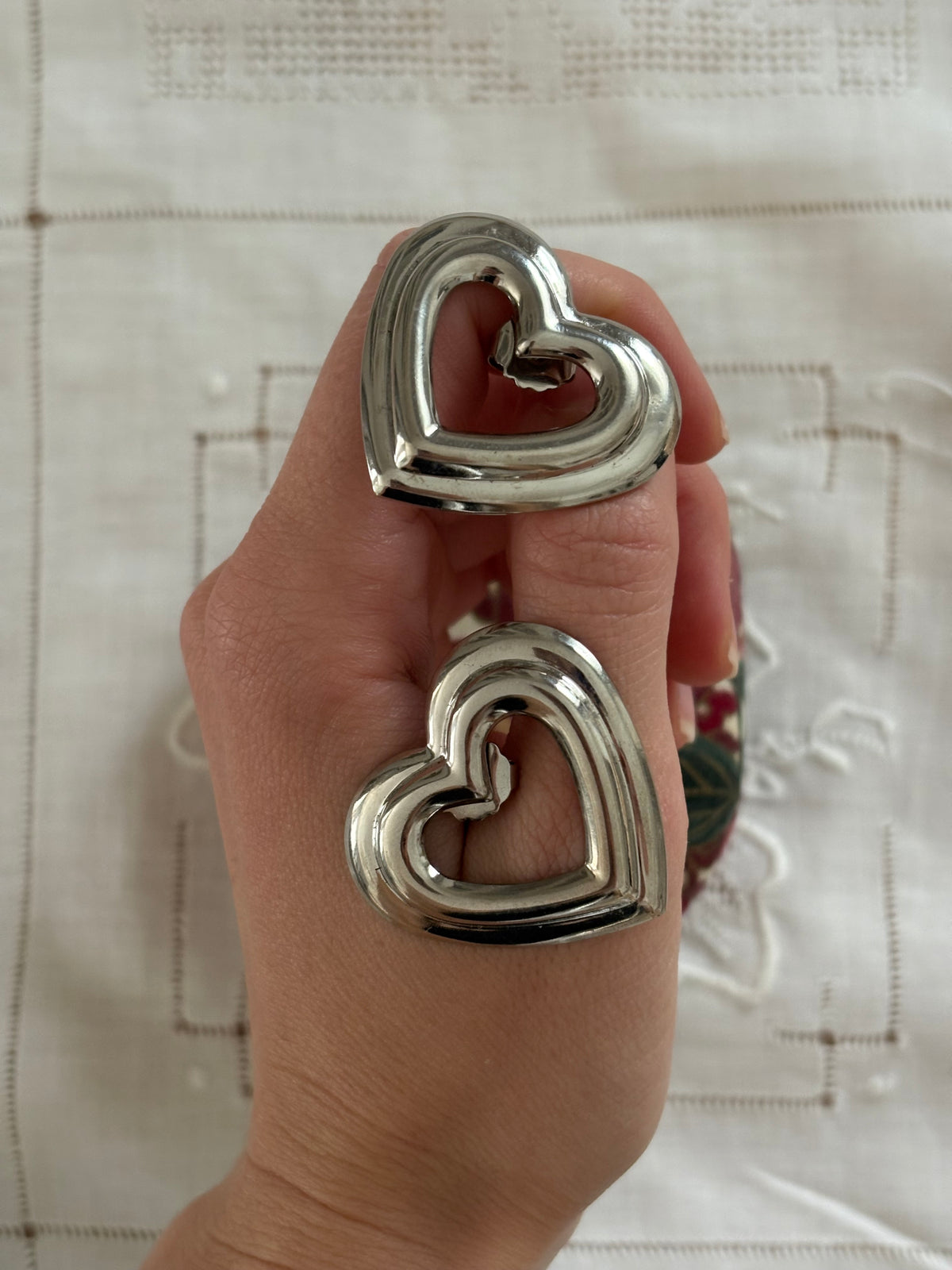 Kolczyki Avon “Fashion heart “,1992 rok