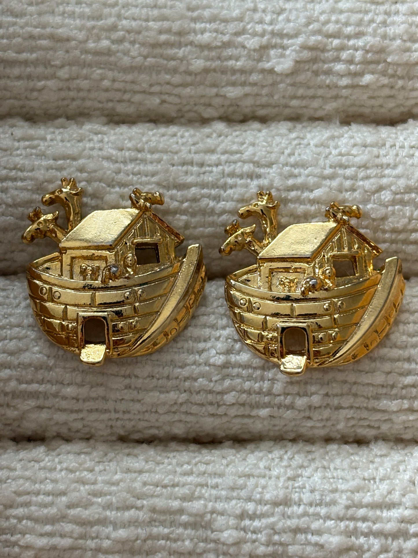 Noah's Ark shaped earrings