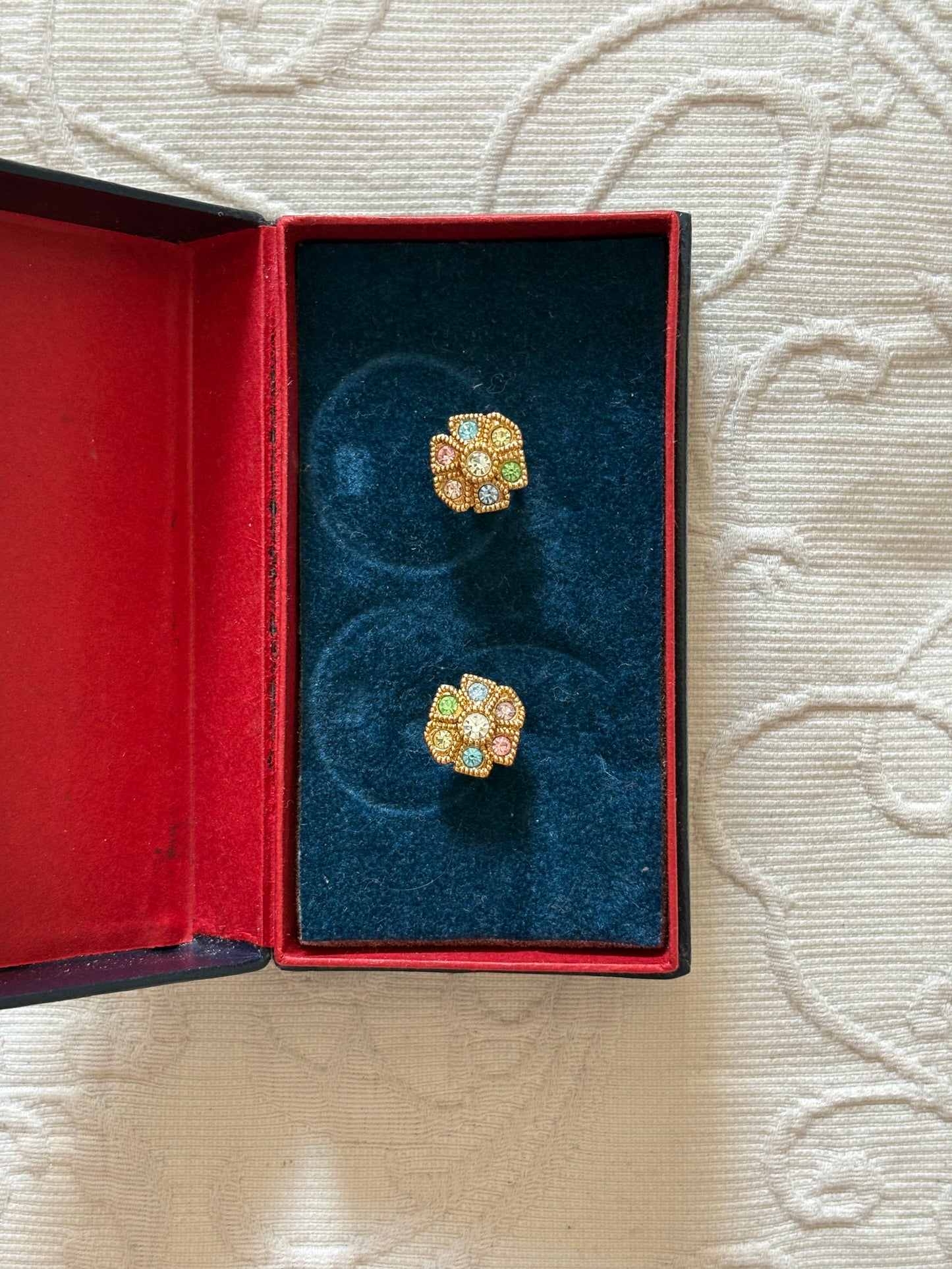 Avon "Flower Facets" Earrings, 1992