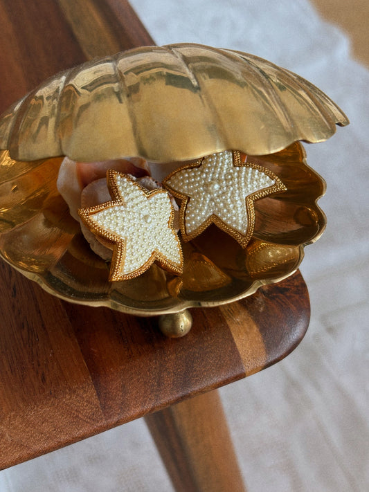 Kolczyki AVON “ Sea treasure”– gwiazdy morskie, 1988 rok