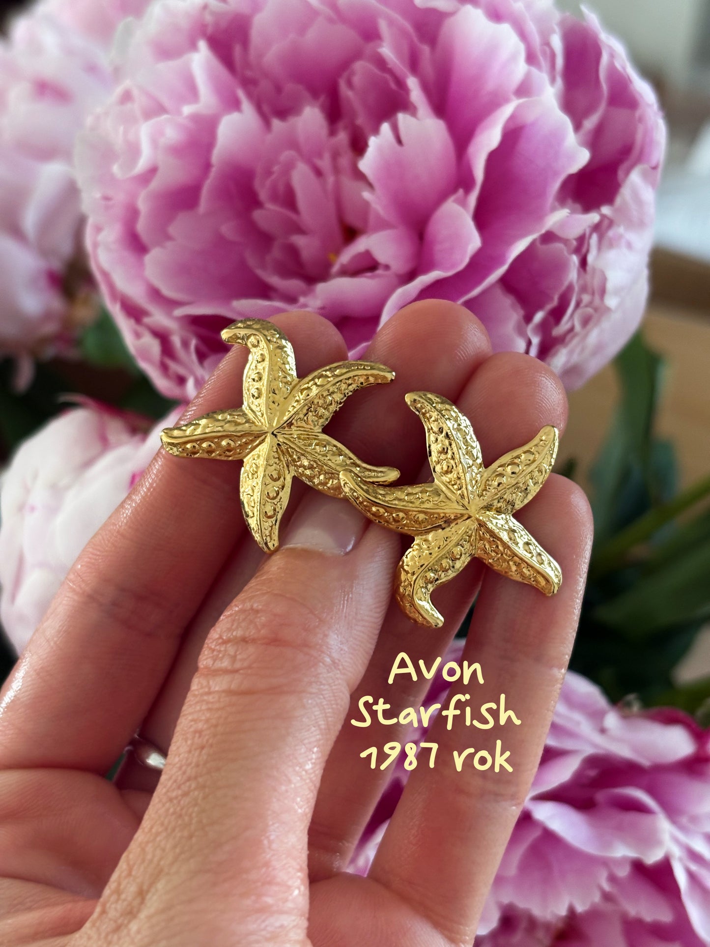 Kolczyki Avon ,1987 rok „Starfish”