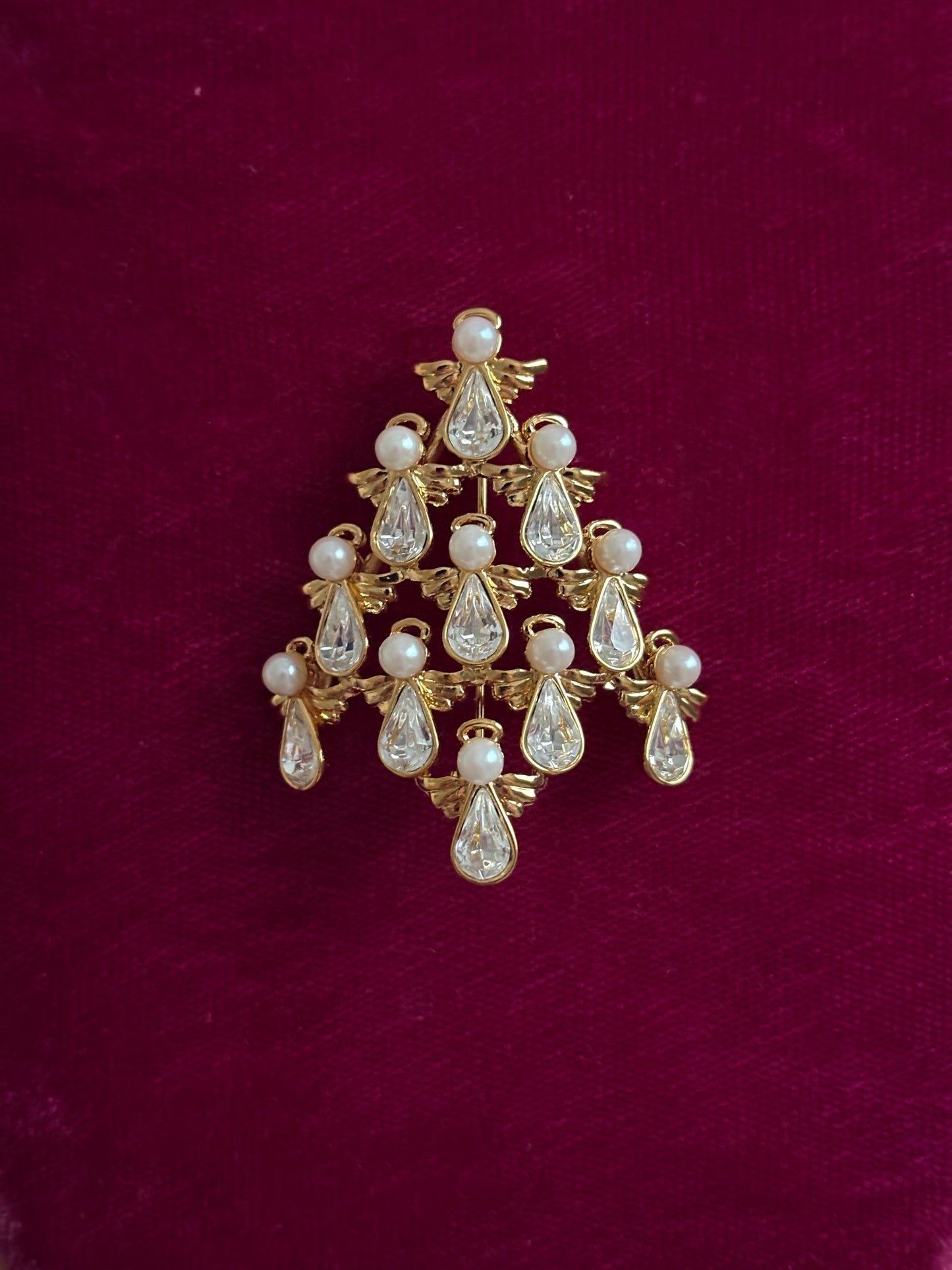 Broszka Avon Angel Tree Pin, 1999 rok