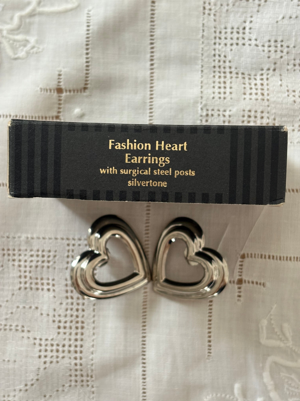 Kolczyki Avon “Fashion heart “,1992 rok