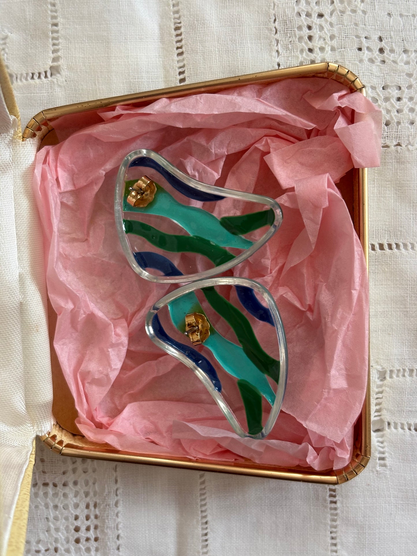Kolczyki Avon “Fashion Waves”1987 rok
