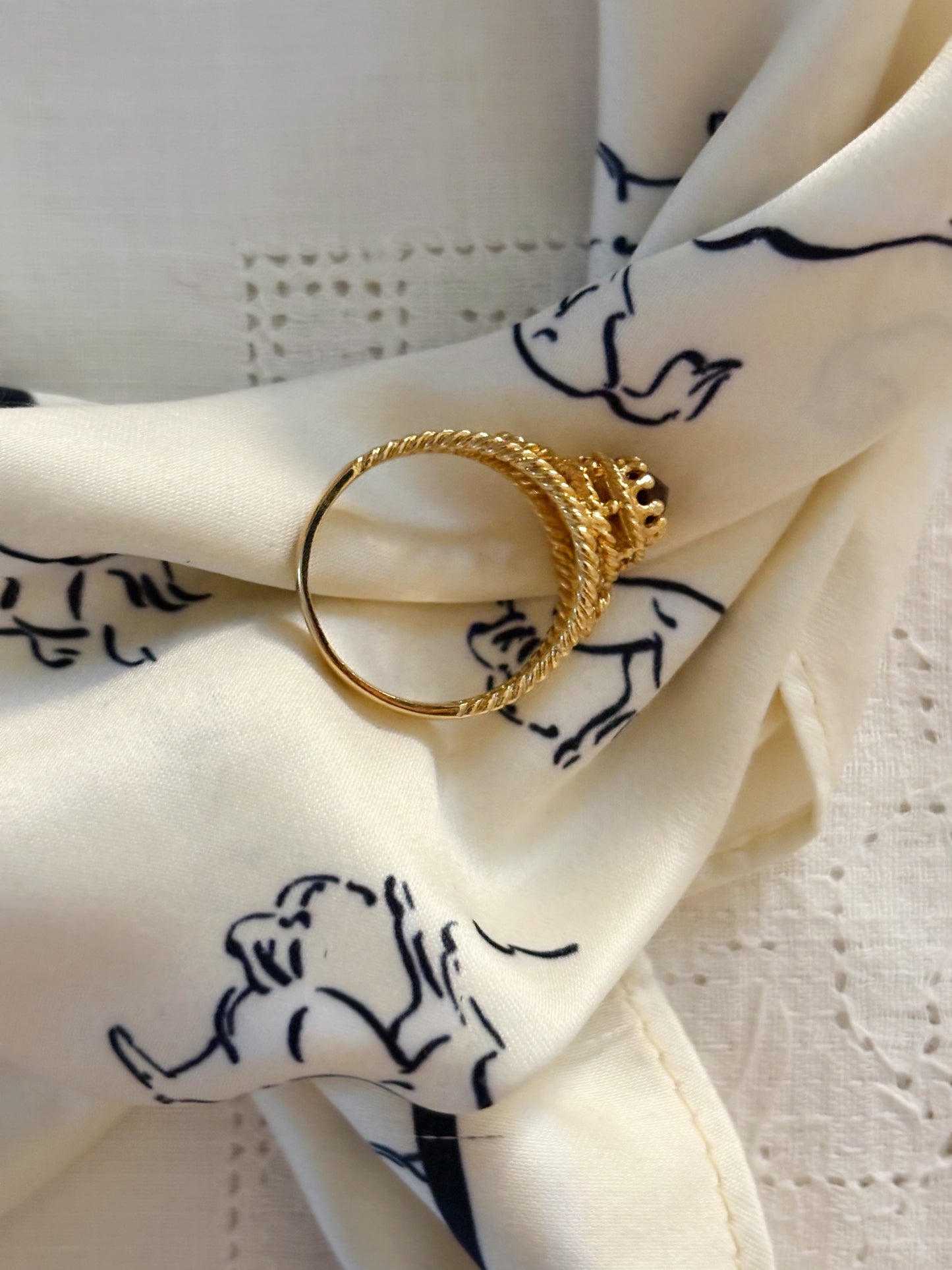 Pierścionek Avon „Smokeblaze”1977 rok