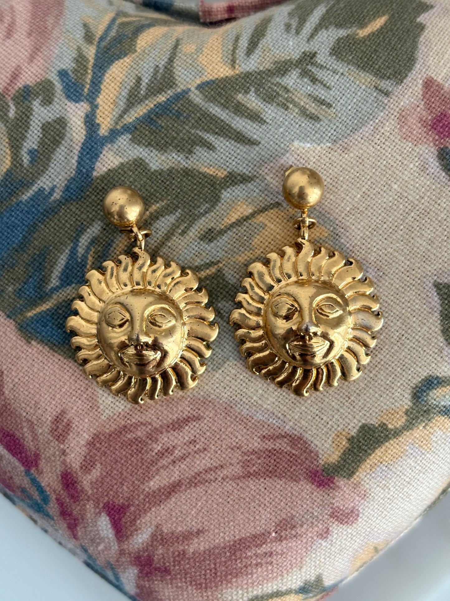 Kolczyki Napier „Słońce”,lata 1960-1970