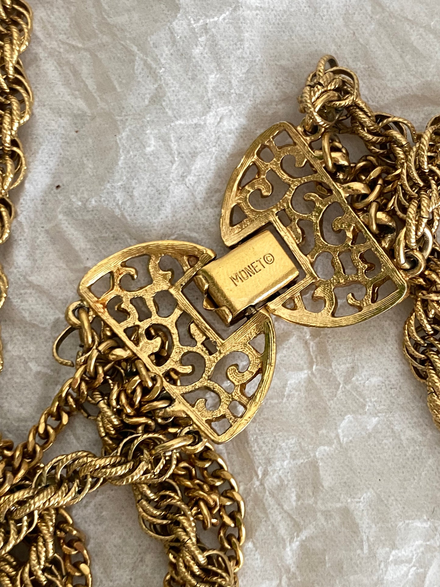 Multi-strand necklace by Monet, 1960s/70s