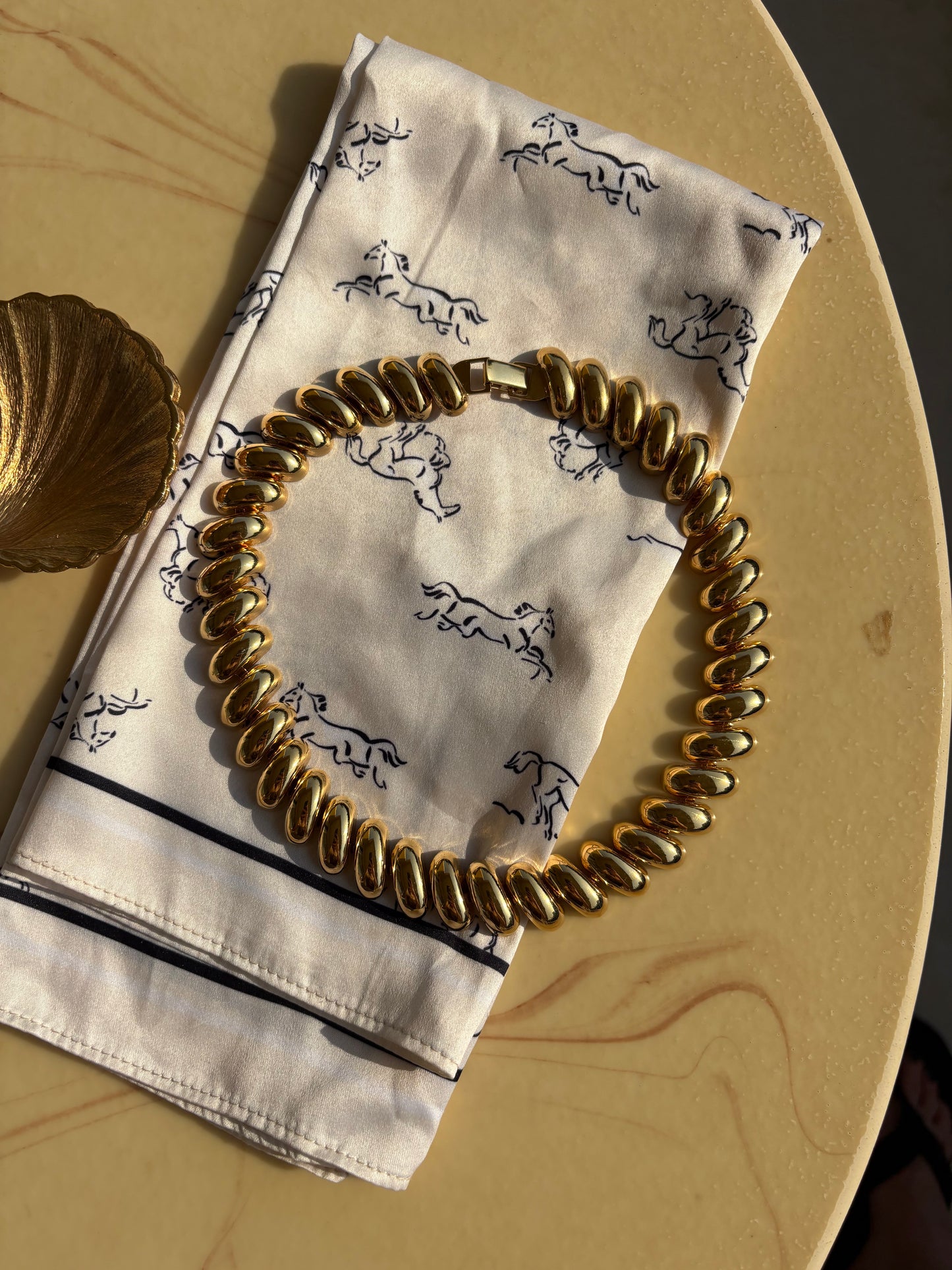 Pozłacany naszyjnik Napier