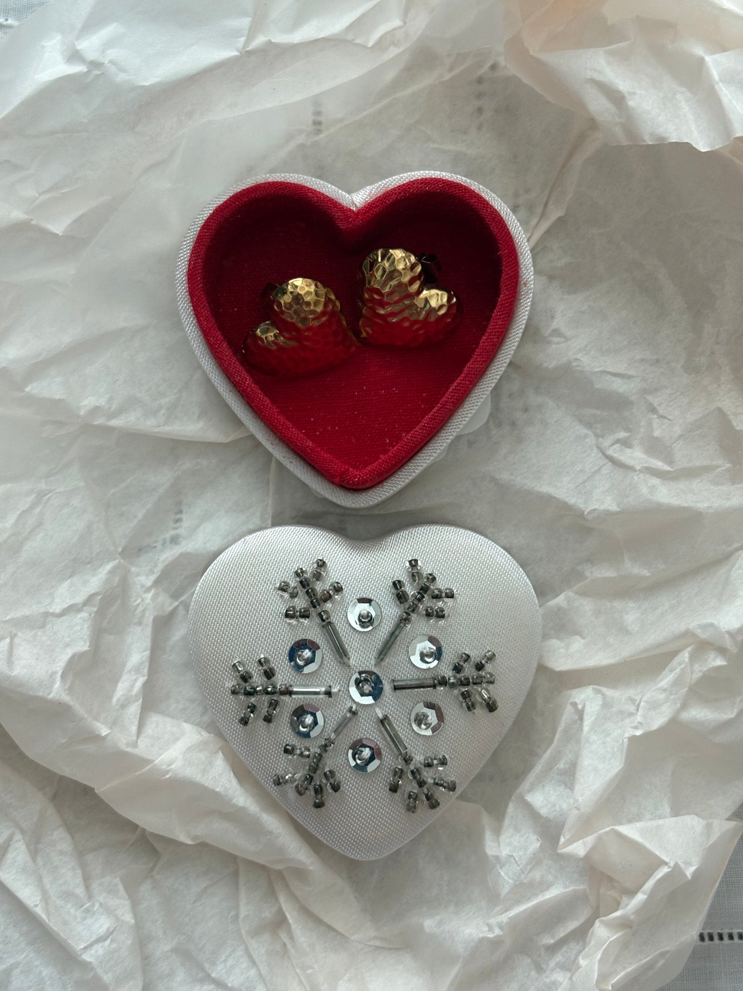 Kolczyki Avon «Precious hearts» (nie są sygnowane) 1987 r.❤️❤️❤️