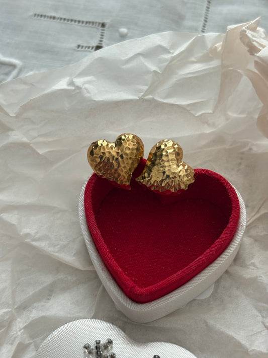 Kolczyki Avon «Precious hearts» (nie są sygnowane) 1987 r.❤️❤️❤️