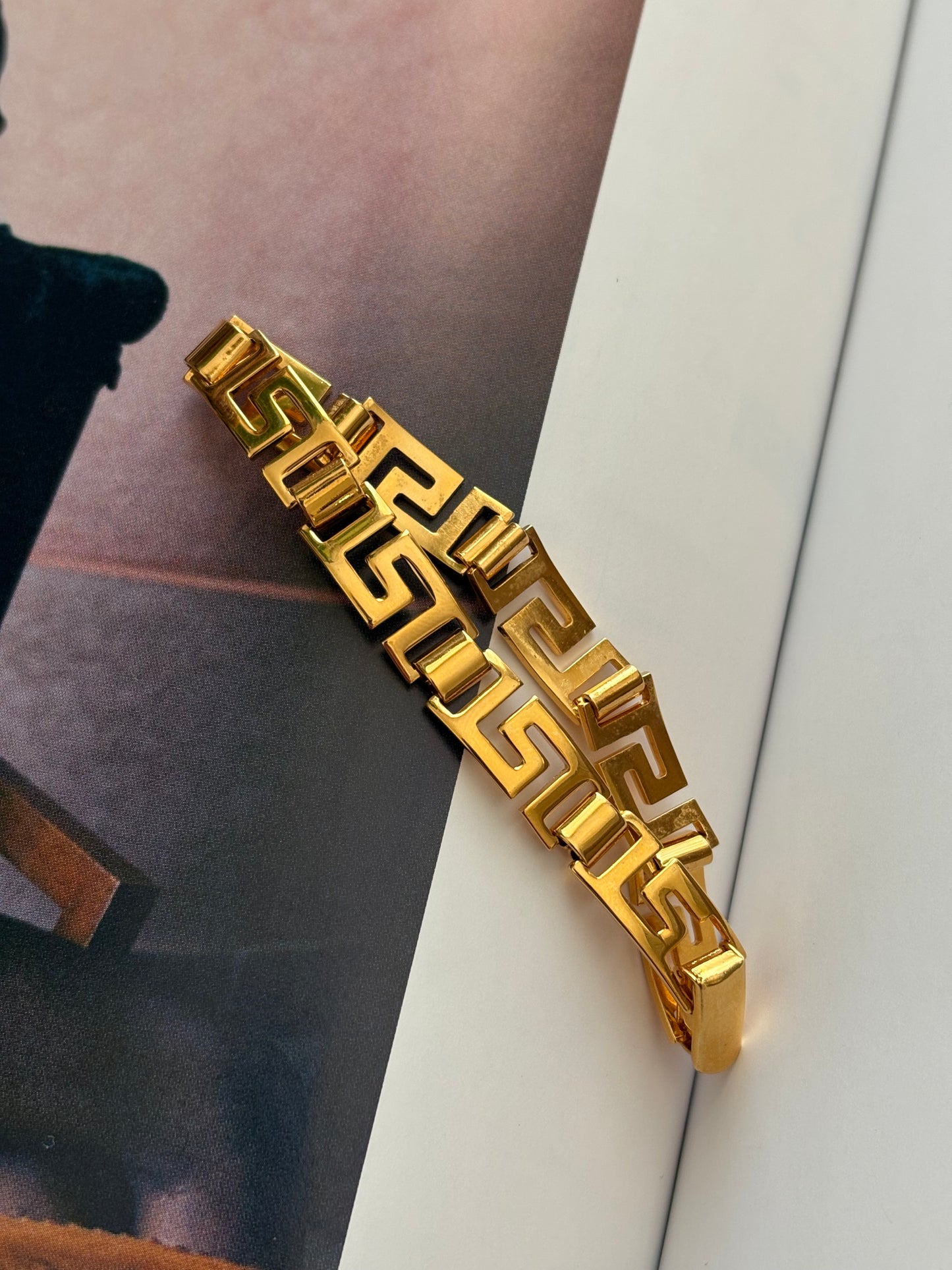 Avon bracelet with a Greek motif